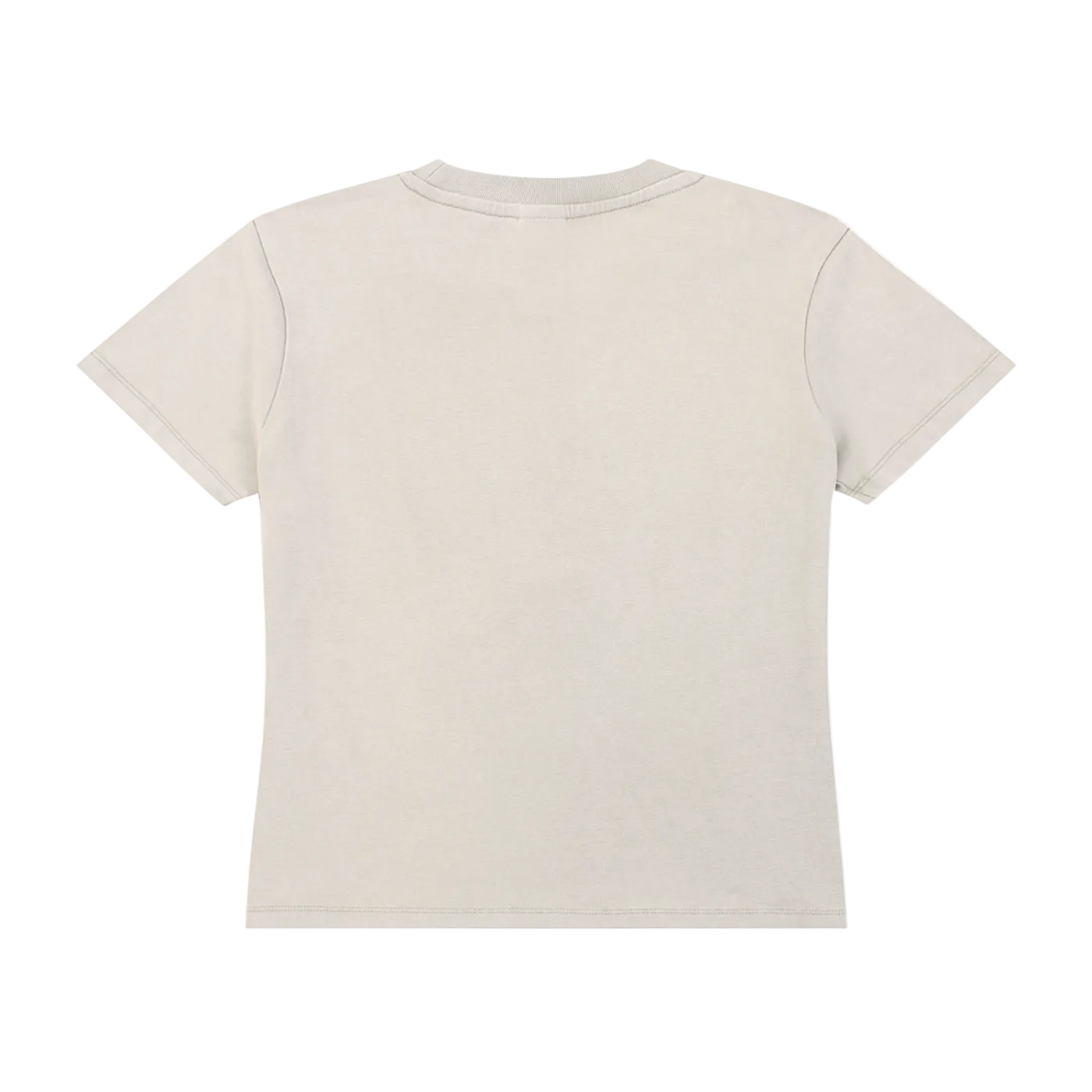 Beige t-shirt on a white background