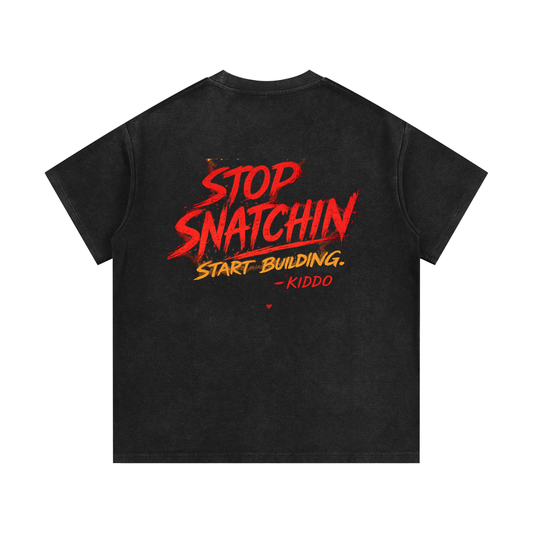 Stop Snatchin' Waffle Knit T-Shirt