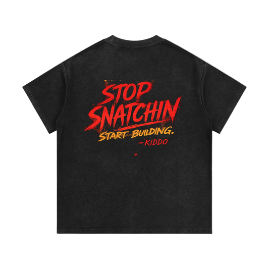 Stop Snatchin' Waffle Knit T-Shirt